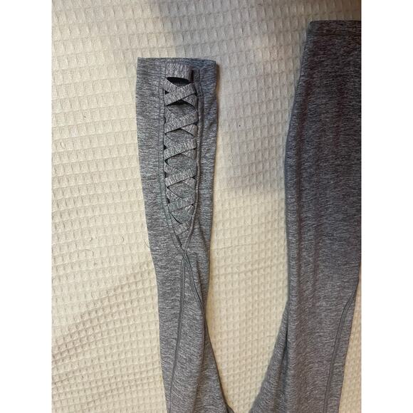 Lululemon Pure Practice High Waisted 4 Way Stretch Heather Gray Leggings Size 2 - Picture 7 of 12